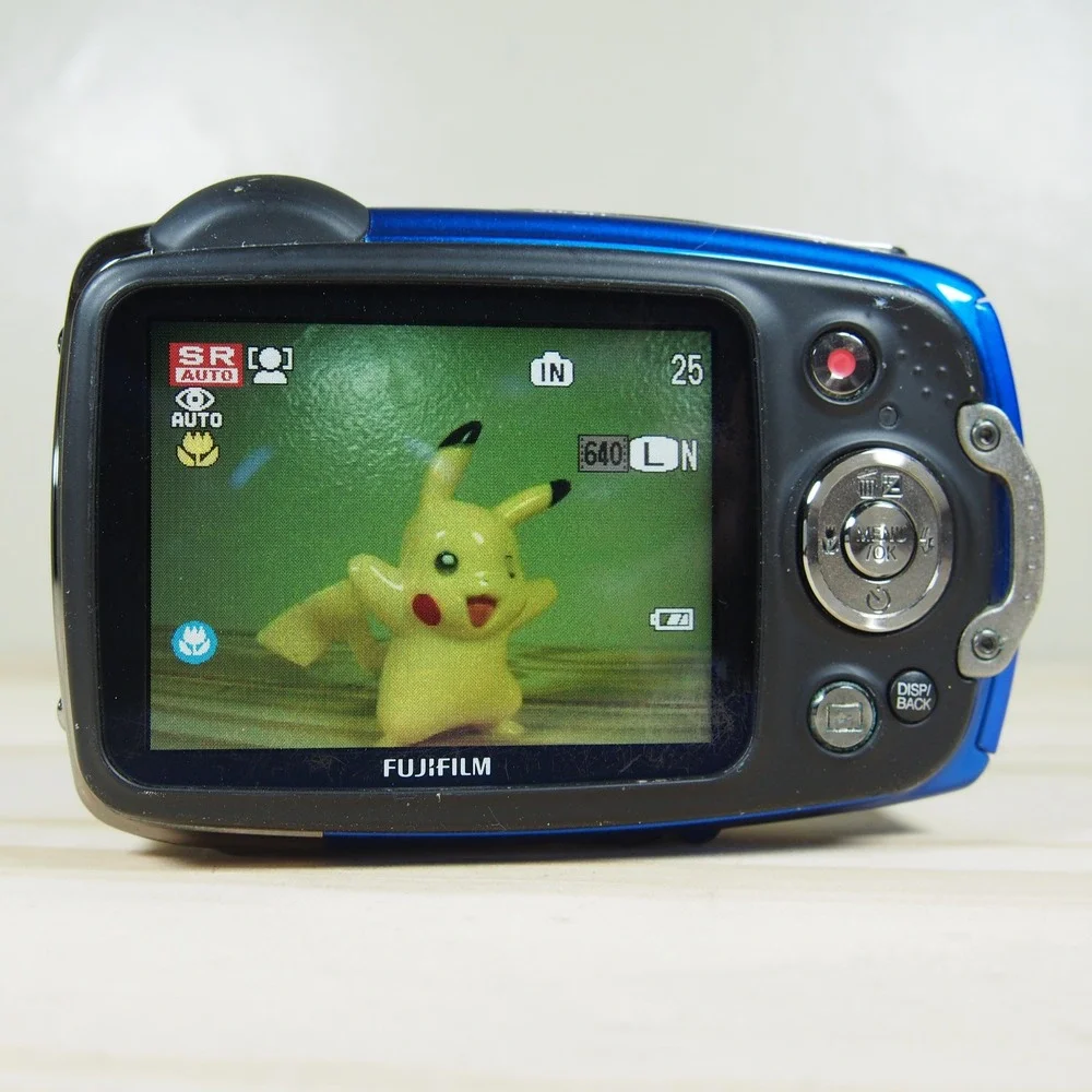 Fujifilm FinePix XP50 14.4MP Digital Camera Bundle Blue W/Charger + Battery‎ EUC